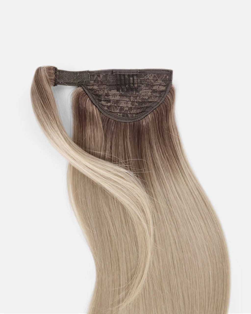 Natural Ponytail Clip-In Blond "Iced Shaken Espresso"