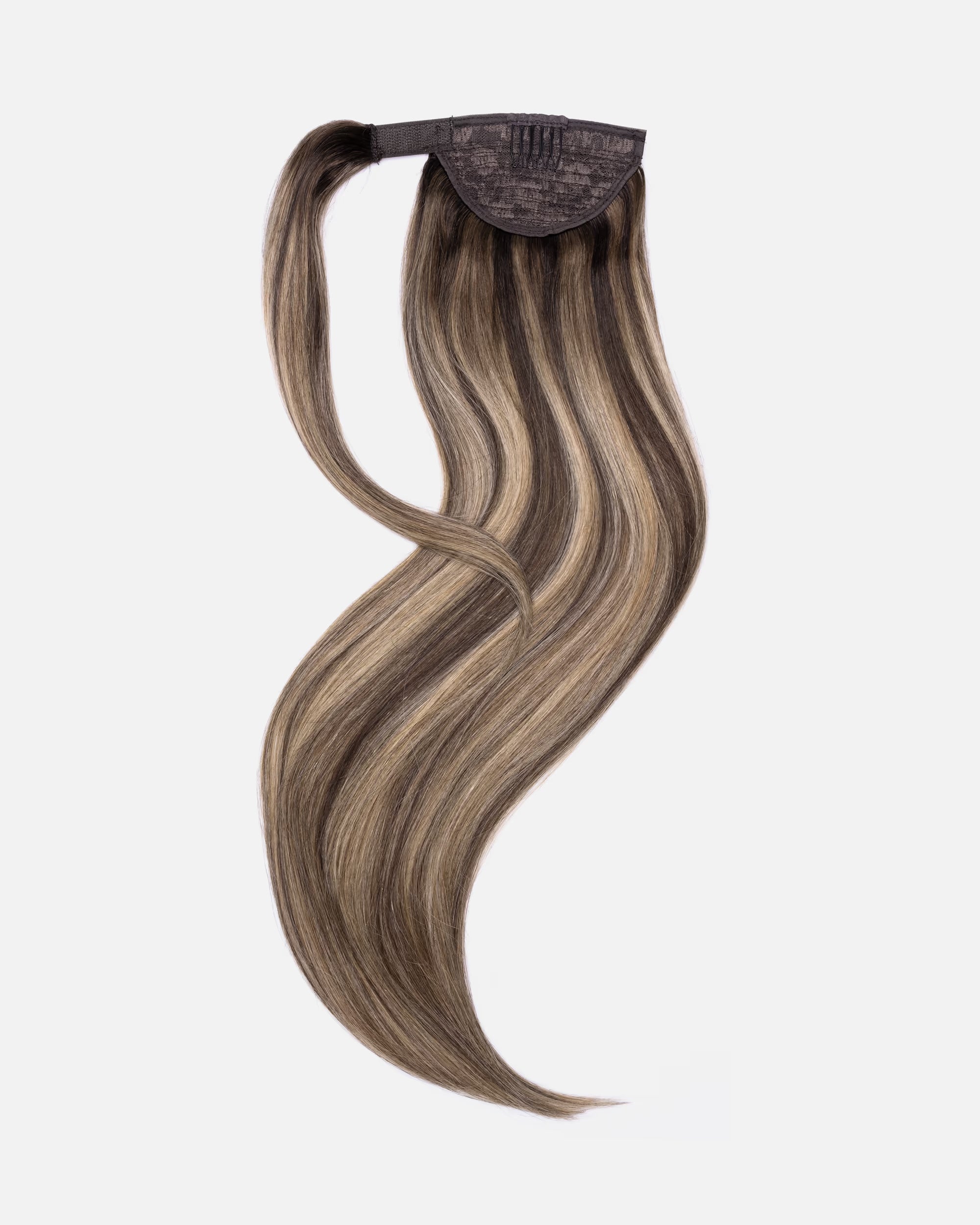 Natural Ponytail Clip-In Brązowy "Brown Sugar Latte"