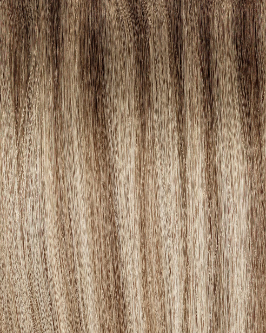Natural Ponytail Clip-In Ombre "Espresso Con Panna"