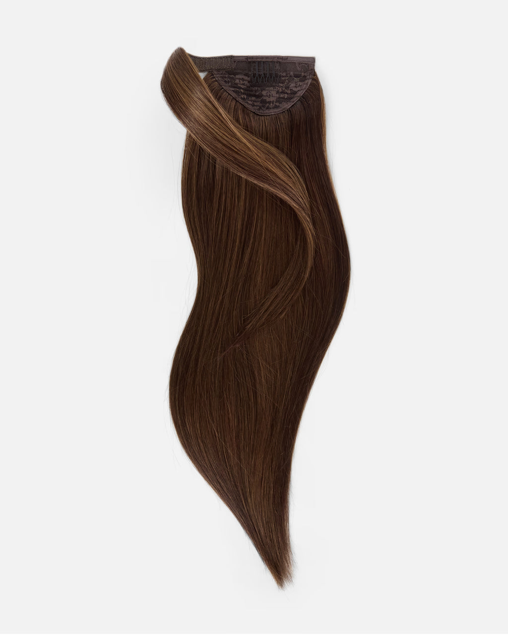 Natural Ponytail Clip-In Brązowy "Cocoa Glaze"