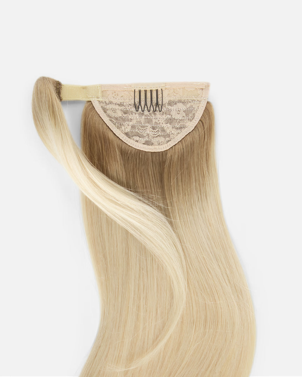 Natural Ponytail Clip-In Blond "Iced Vanilla Latte"