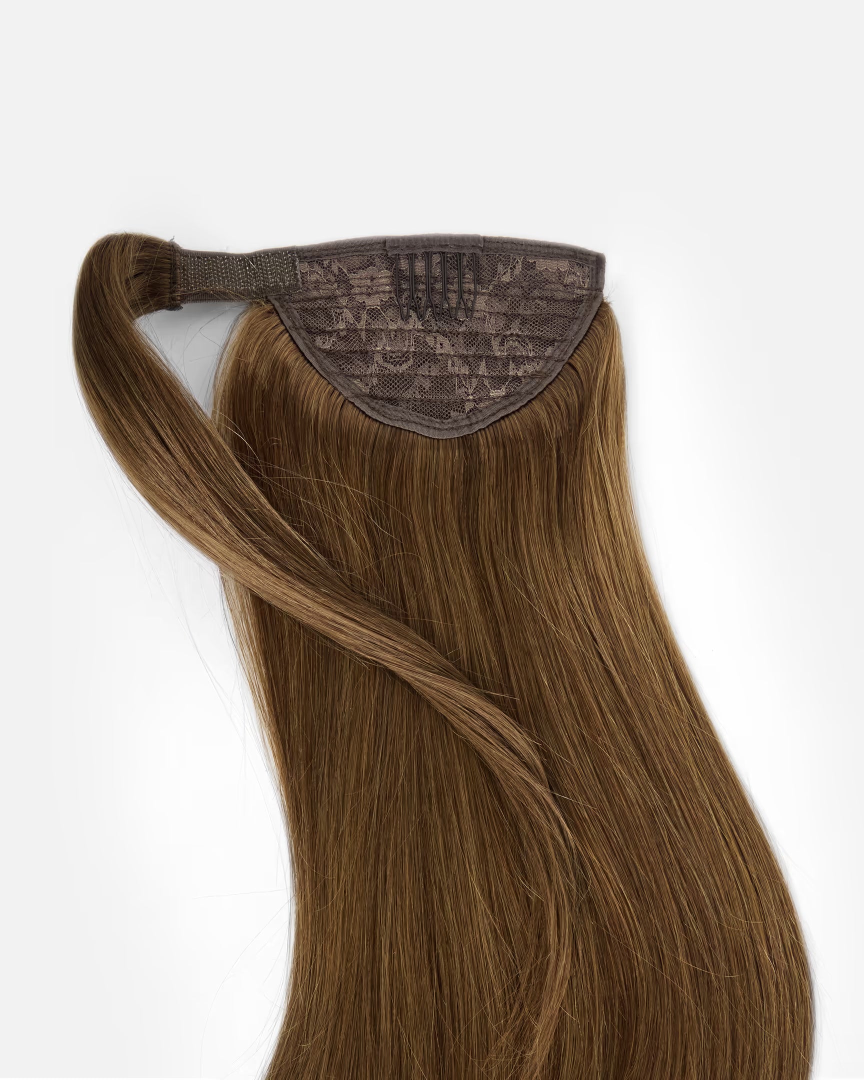 Natural Ponytail Clip-In Brązowy "Iced Mocha"
