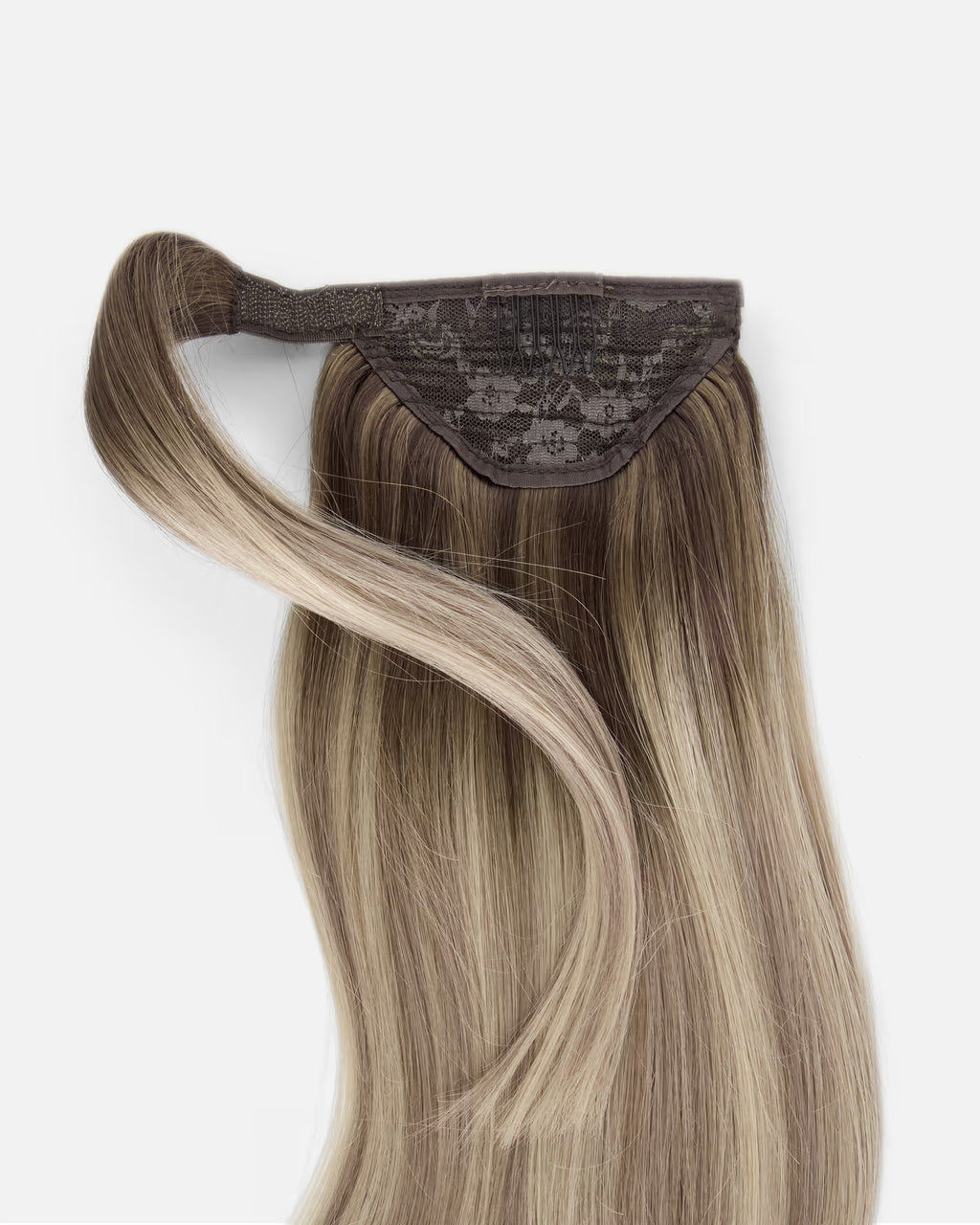 Natural Ponytail Clip-In Blond "Iced Chai Latte"