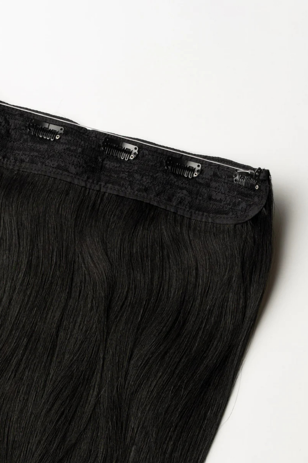 Premium Synthetic Włosy Na Żyłce Halo Czarne “Iced Americano”