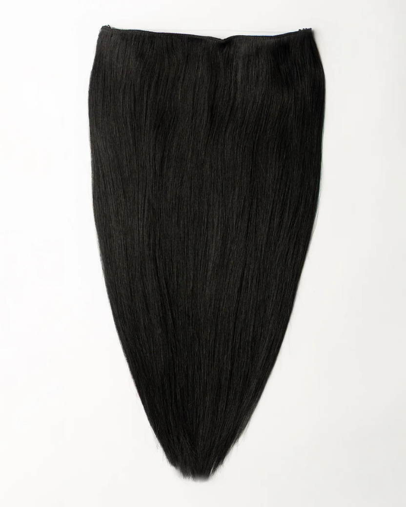 Premium Synthetic Włosy Na Żyłce Halo Czarne “Iced Americano”