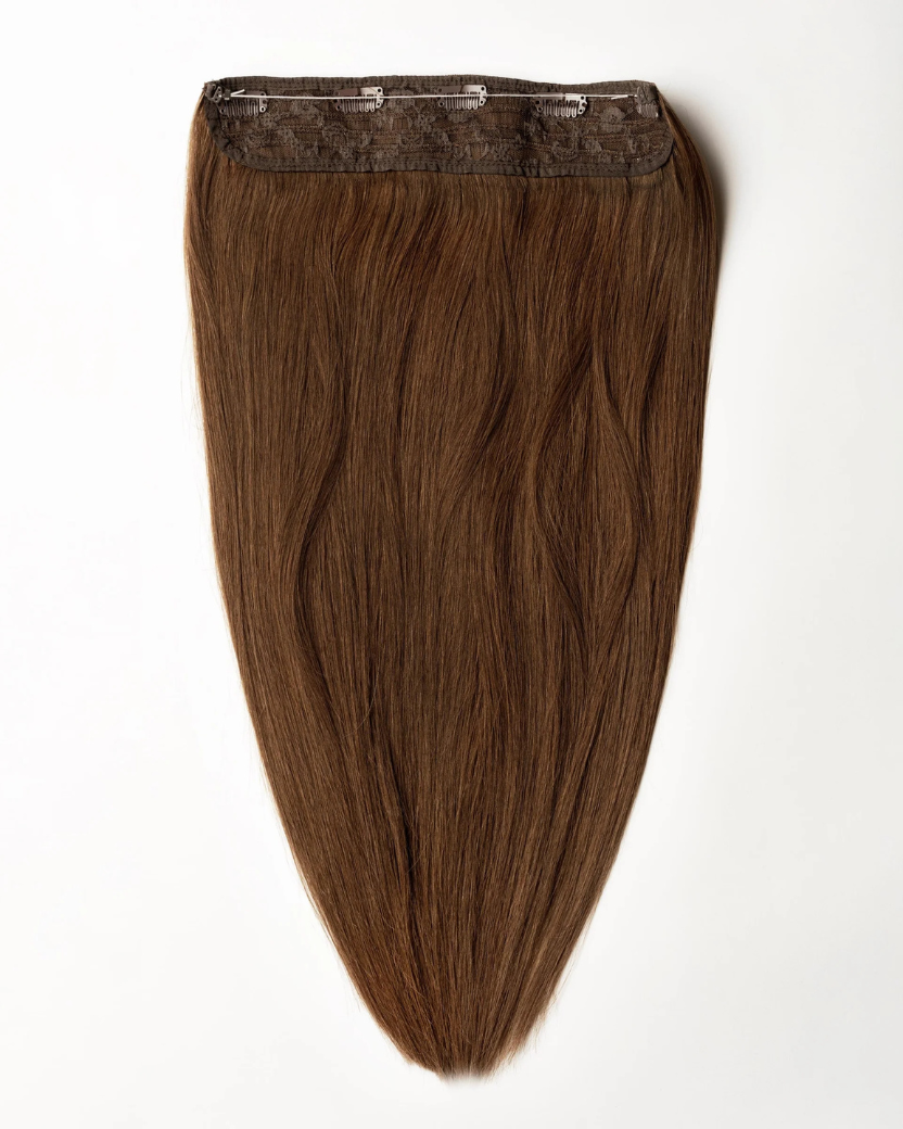 Syntetyczne Włosy Na Żyłce Halo Brązowe “Hazelnut"