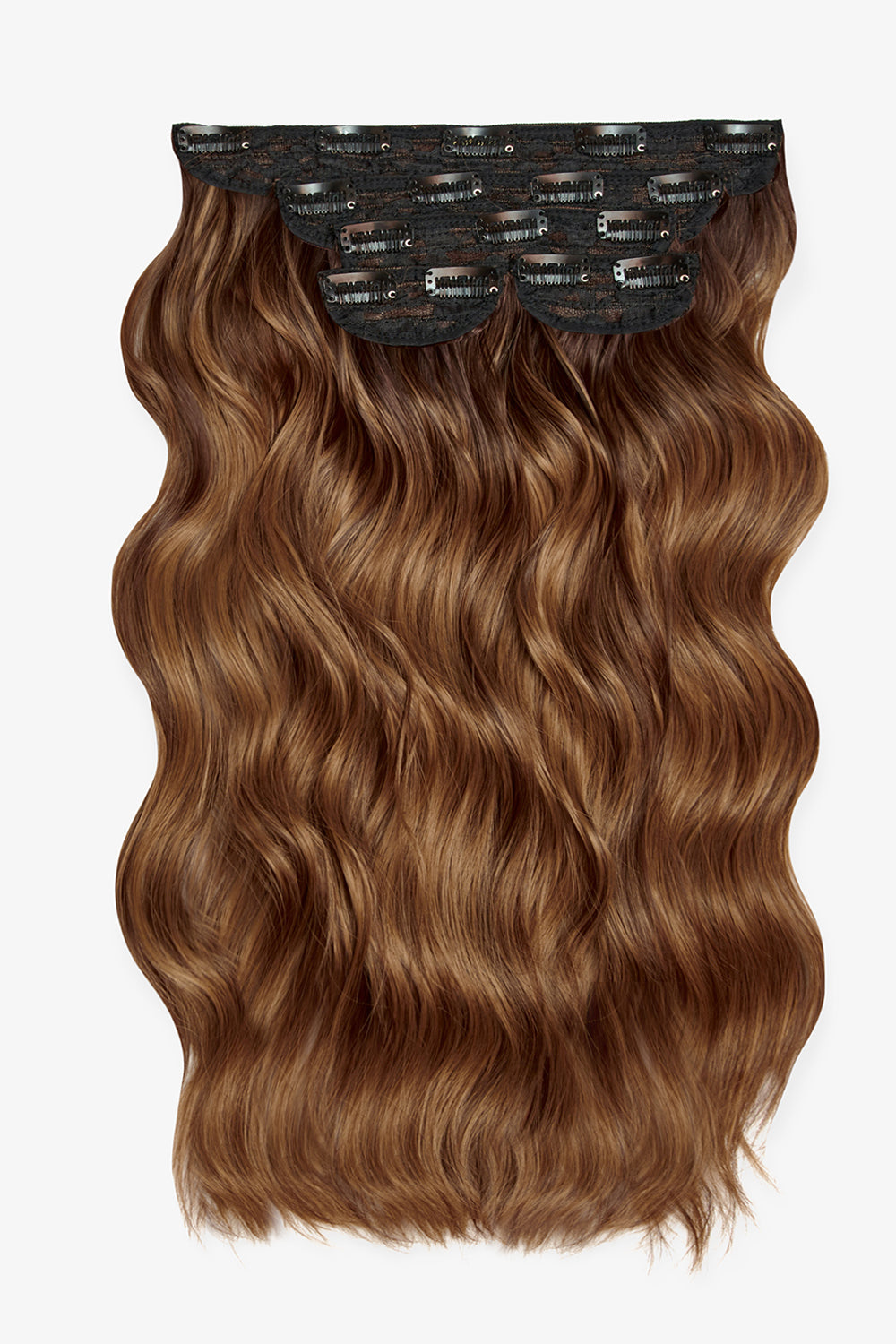 Premium Synthetic Włosy Clip-In Ombre "Caramel Latte"