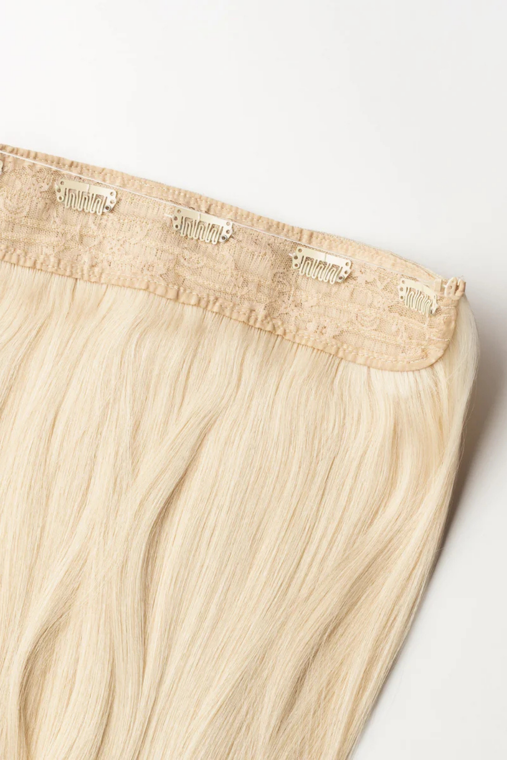 Syntetyczne Włosy Na Żyłce Halo Blond “Oat Milk Latte"