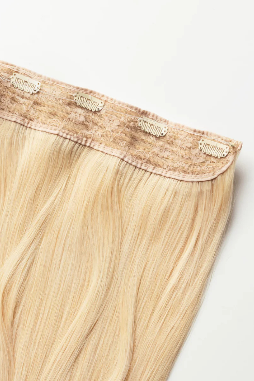 Syntetyczne Włosy Na Żyłce Halo Blond “Iced Lemon Cake"