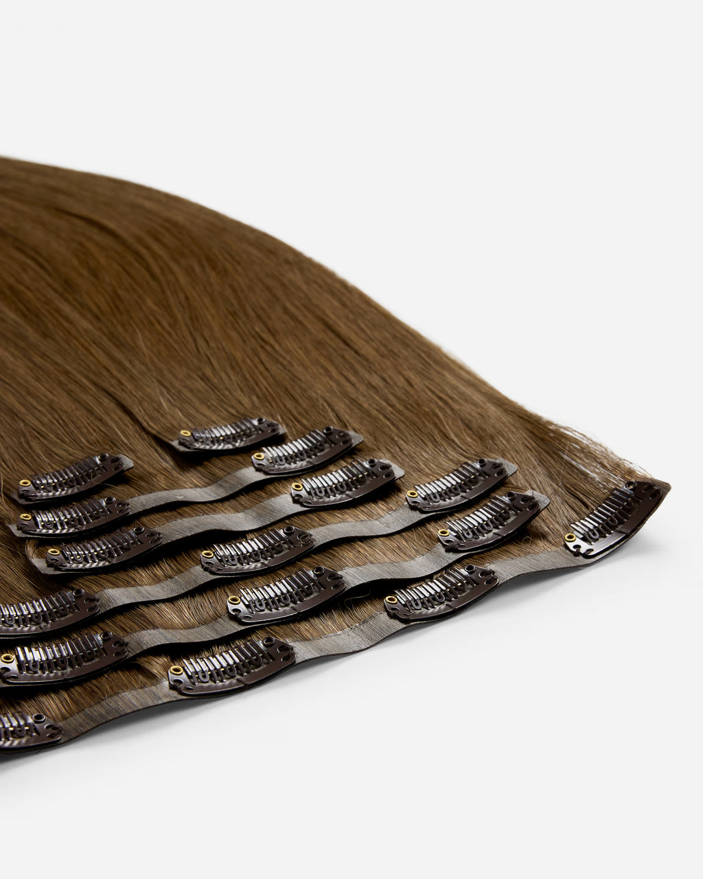 Naturalne Włosy Clip-In Brązowe "Iced Misto"