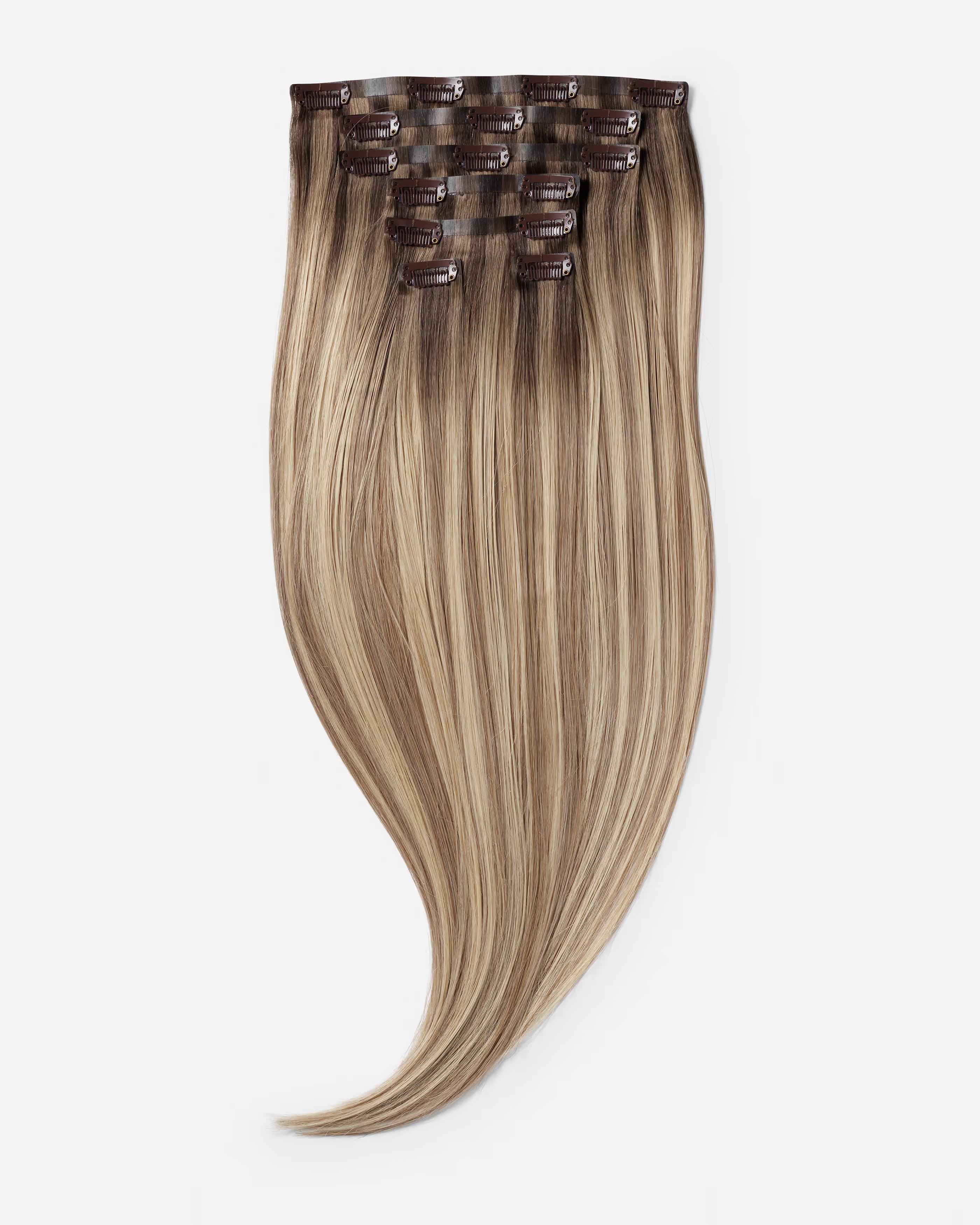 Naturalne Włosy Clip-In Ombre "Espresso Con Panna"