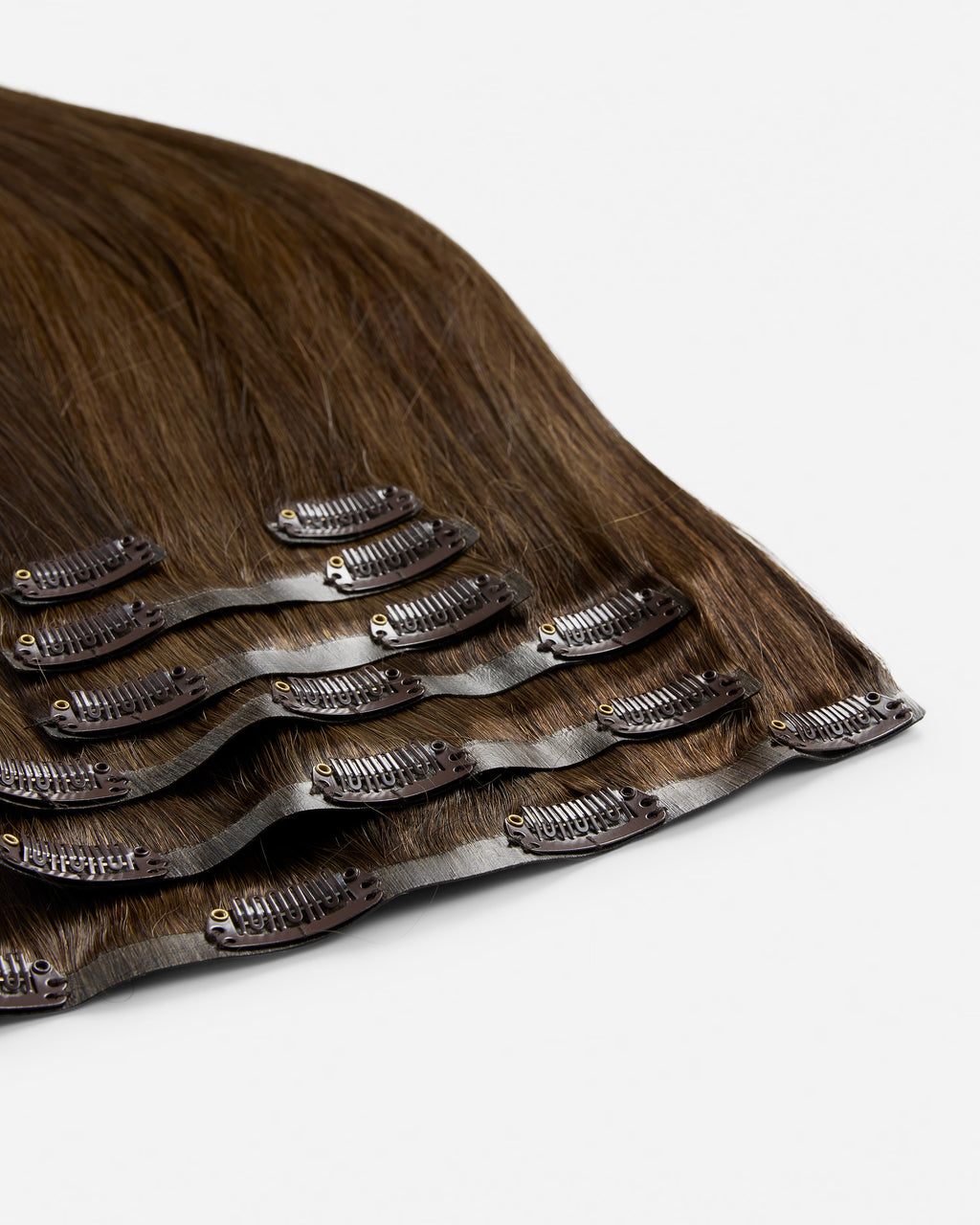 Naturalne Włosy Clip-In Brązowe "Cocoa Glaze"