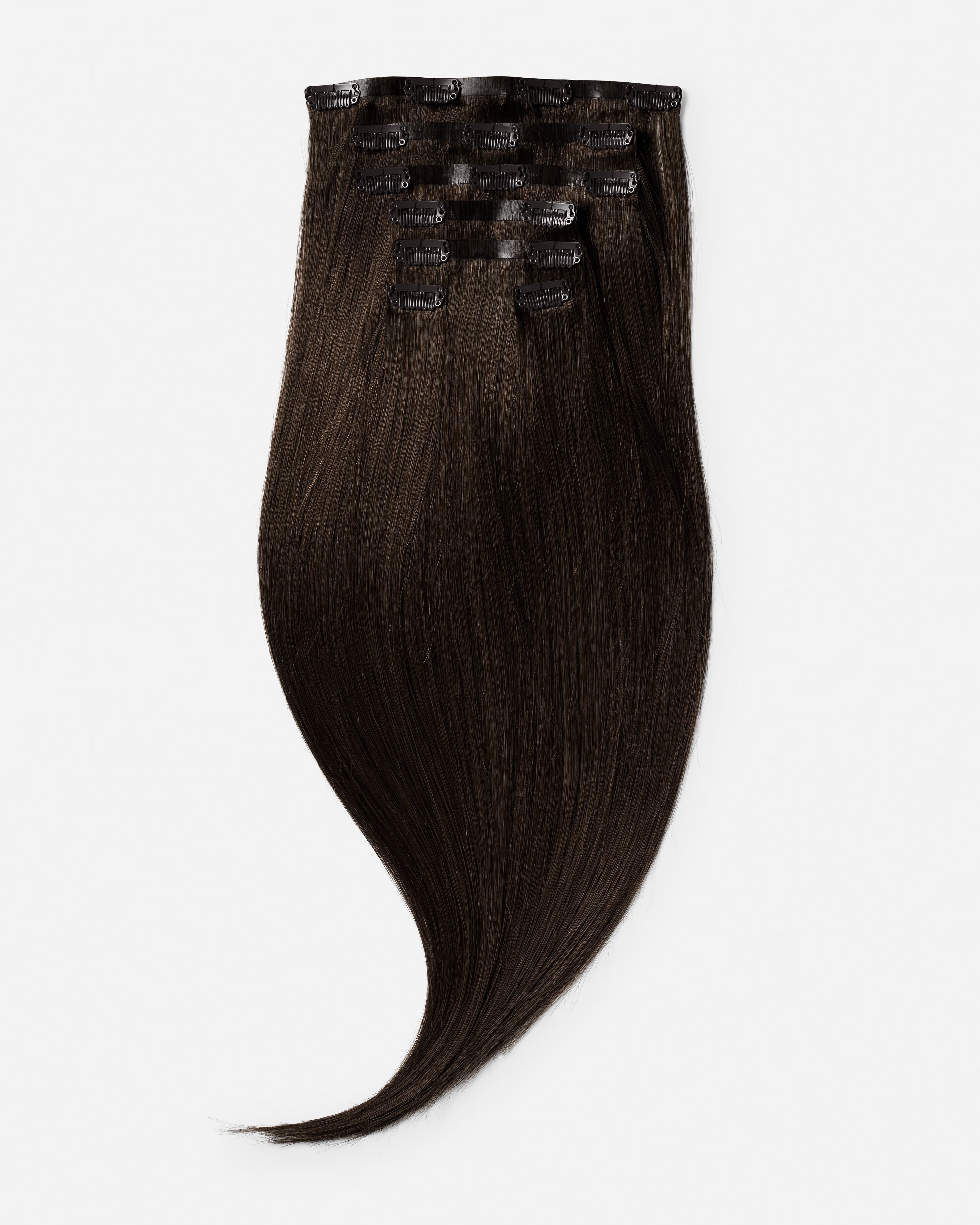 Naturalne Włosy Clip-In Brązowe "Iced Espresso"