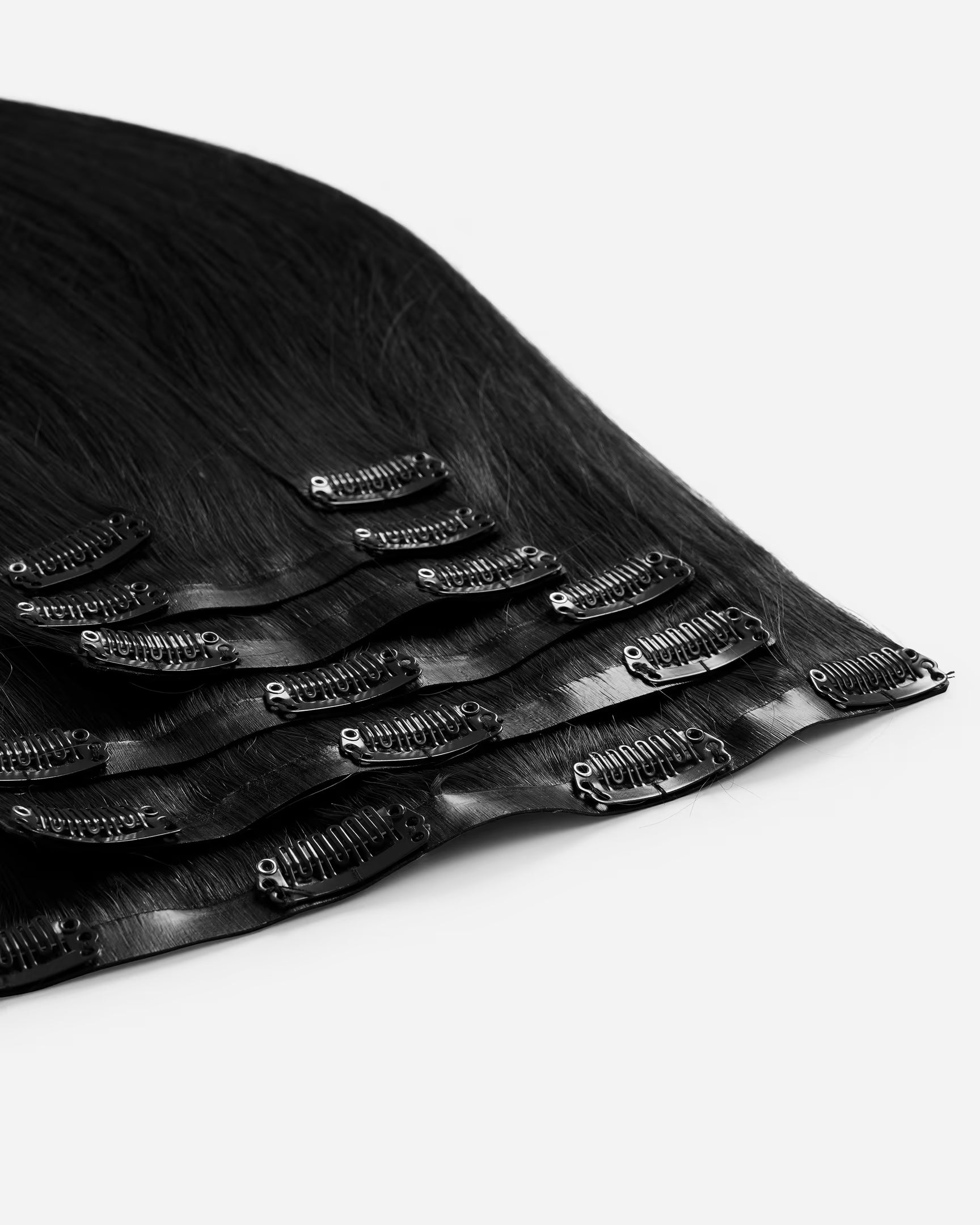 Naturalne Włosy Clip-In Czarne "Cold Brew"