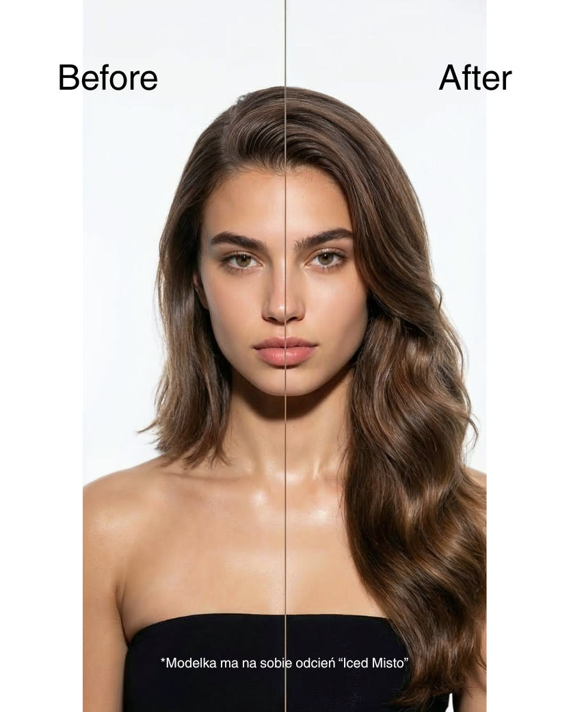 Syntetyczne Włosy Na Żyłce Halo Brązowe “Iced Shaken Espresso”